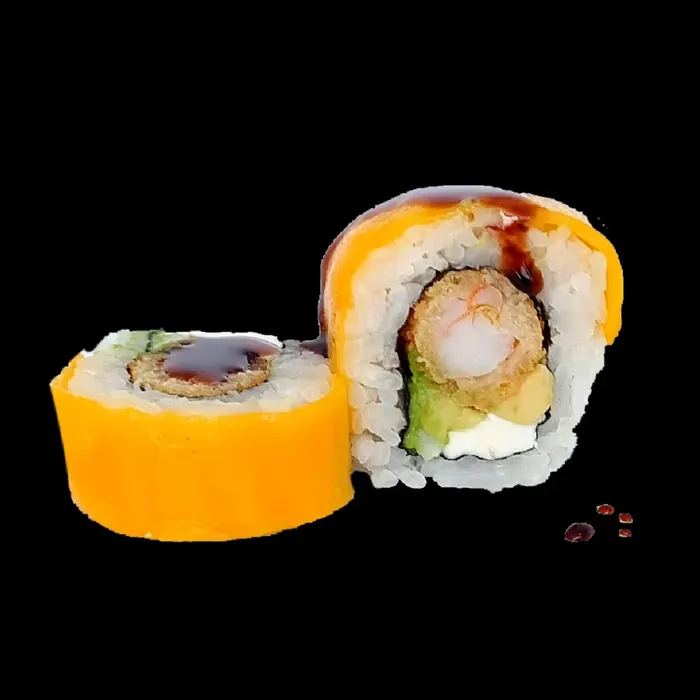 Mango Splash, rollo de camarón empanizado