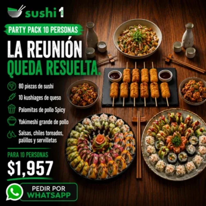 Sushi Pack para 10 personas